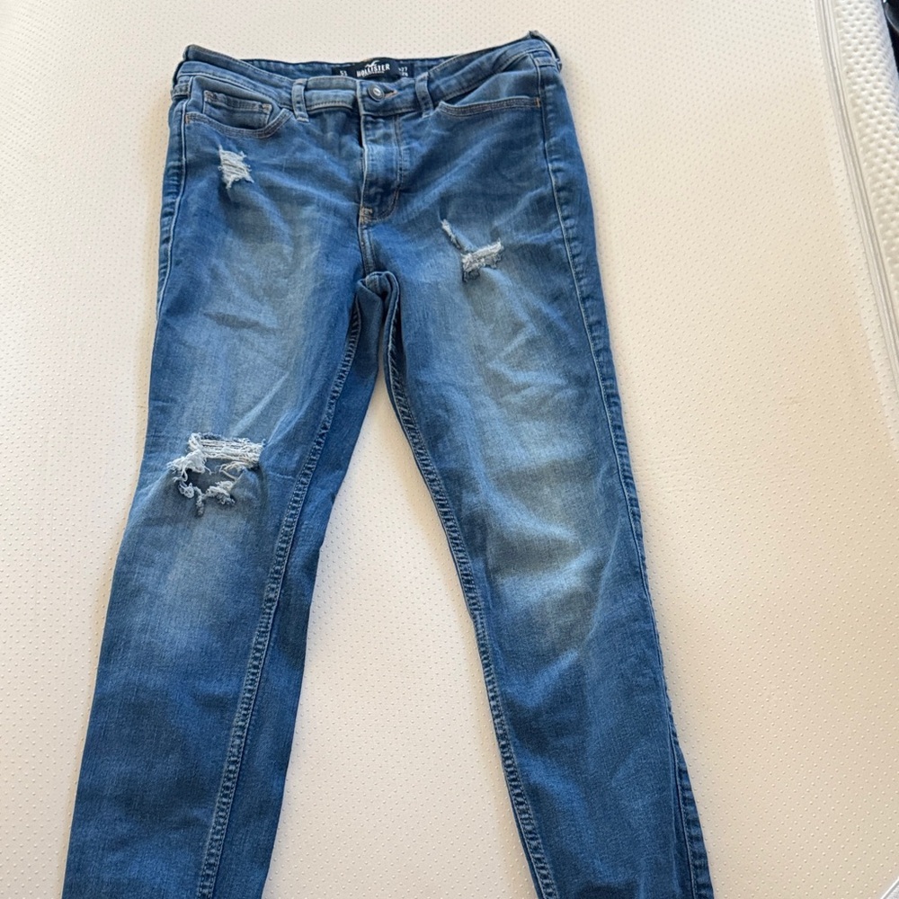Hollister Women's High Rise Light Blue Jeans